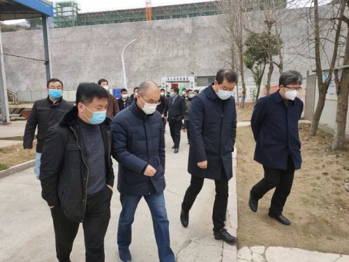 【领导关怀】发挥优势  共克时艰——市城投集团检查组一行对冰球突破网站集团天子岭分类减量EPC项目复工情况检查指导